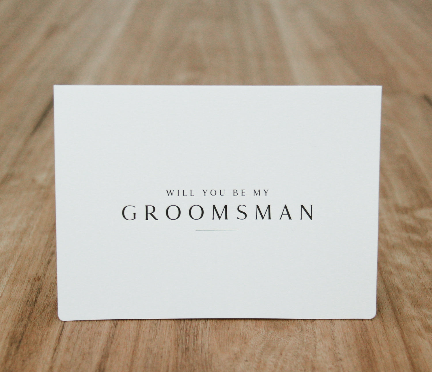 Groomsman Card