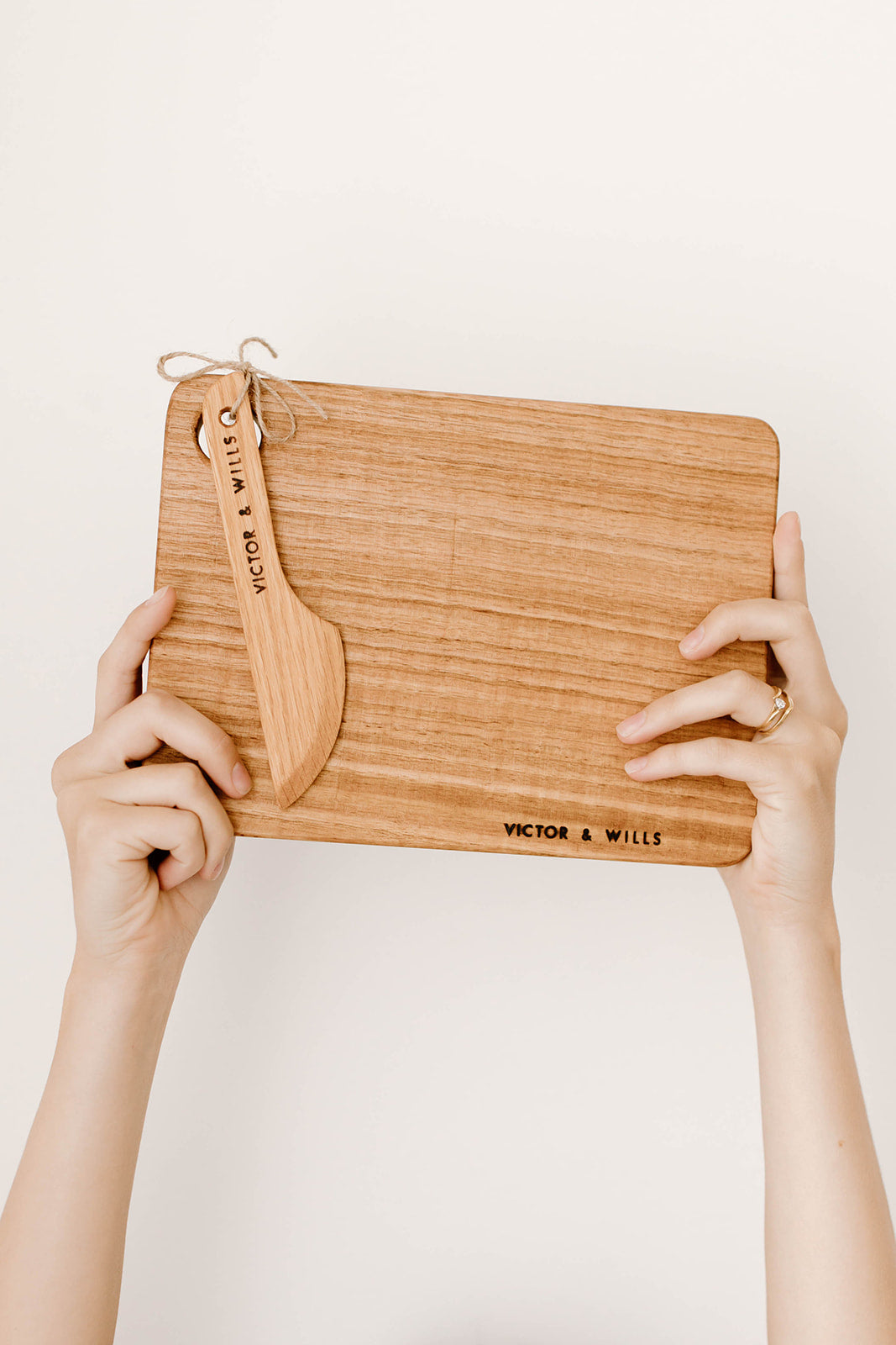 Wooden Cheese Board & Knife Set